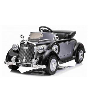 Coche clasico Audi Horch Retro, negro Y PLATA, RC 2.4ghz, cuero, Eva, 2x 120 Watios  INDA154-JE1005zw